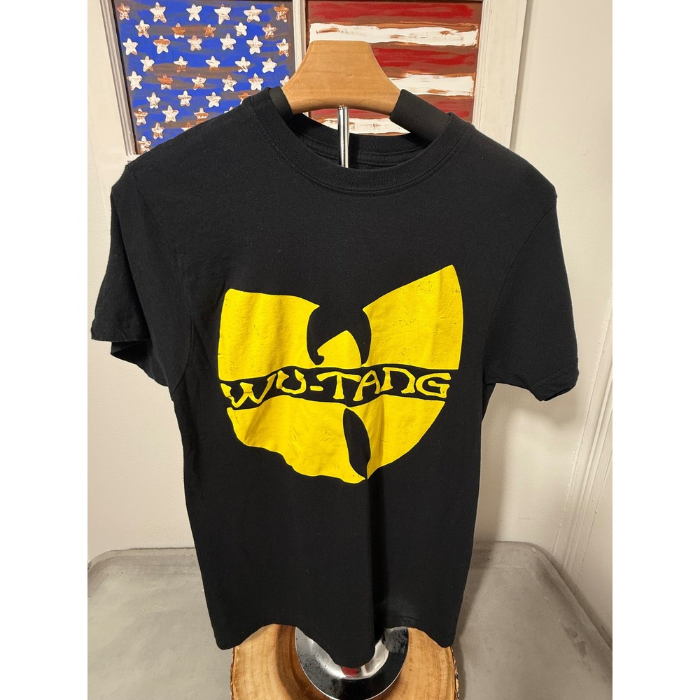 Wu-Tang Clan Black T Shirt Mens Small Hip‎ Hop Rap Music Logo Graphic
